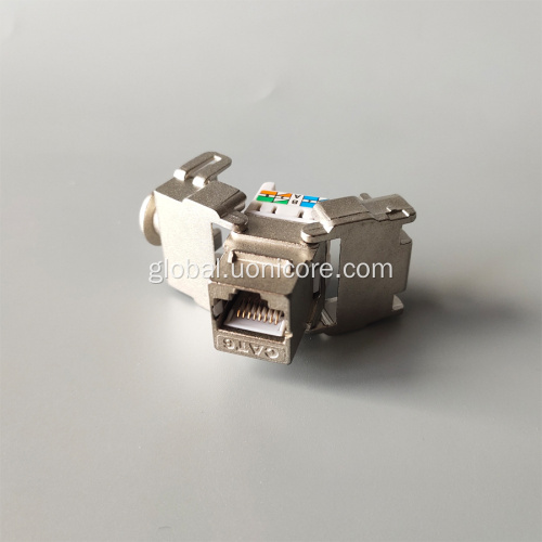 CAT6 Keystone Jack STP CAT6 110 style punch down keystone jack Factory